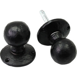 Old Hill Ironworks Old Hill Ironworks Mortice Knob Set (Sprung) 45mm Ball - 76034 - from Toolstation