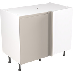 Kitchen Kit / Kitchen Kit Ready Made J-Pull Kitchen Cabinet Base Blind Corner Unit Ultra Matt Light Grey 1000mm