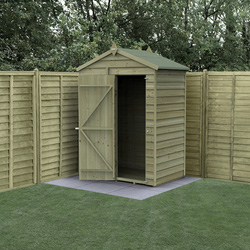 Forest / 4LIFE Apex Shed 5 x 3 - Single Door - No Window