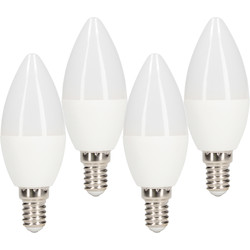 Meridian Lighting / LED Frosted Dimmable Candle Lamp 5.5W SES 470lm