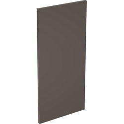 Kitchen Kit Flatpack Slab Kitchen Cabinet Wall End Super Gloss Graphite 800mm