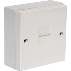 Telephone Socket Surface Slave - 76556 - from Toolstation
