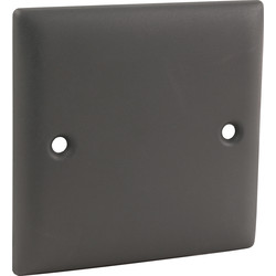 Power Pro Power Pro Anthracite Blank Plate 1 Gang - 76569 - from Toolstation