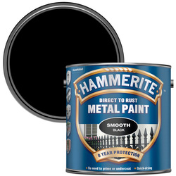 Hammerite / Hammerite Metal Paint Smooth Black 2.5L