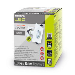 Integral LED Square Evofire IP65 Fire Rated Downlight