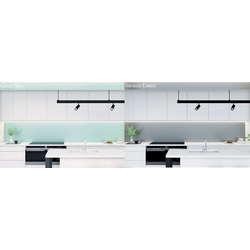 AluSplash Double-Sided Splashback 800 x 900mm Green Mist / Smoked Ember
