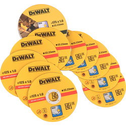 DeWalt DeWalt Thin Metal Cutting Discs 125 x 1.0 x 22.2mm - 76847 - from Toolstation