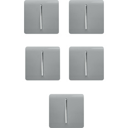 Trendiswitch Silver 1 Gang 2 Way 10 Amp Switch (5 Pack) 1 Gang 2 Way