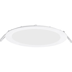 Enlite Enlite Slim-Fit Round Low Profile LED Downlight 18W Warm white 1100lm A+ - 77103 - from Toolstation