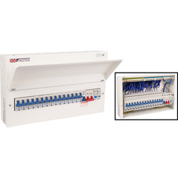 Protek Protek 18th Edition RCBO Surge Protected Consumer Unit 15 Way - 77400 - from Toolstation