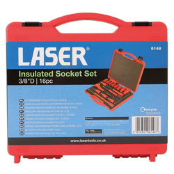 Laser Insulated Socket Set 3/8"D