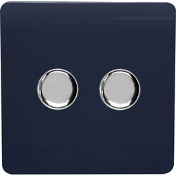 Trendiswitch / Trendiswitch Navy 2 Gang LED Dimmer Switch 2 Gang