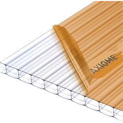 Axiome Axiome 16mm Polycarbonate Clear Triplewall Sheet 1000 x 2000mm - 77725 - from Toolstation