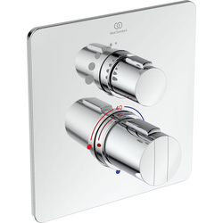 Ideal Standard / Ideal Standard Easybox Thermostatic Concealed Single Outlet Shower Valve Square