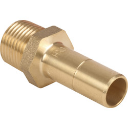 Hep2O Hep2O Male Adaptor Brass Spigot 15mm x 1/2" - 77983 - from Toolstation