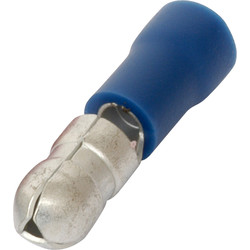 Bullet Connector Male 2.5mm Blue