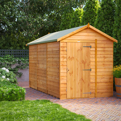 Power / Power Overlap Apex Shed 12' x 6' No Windows