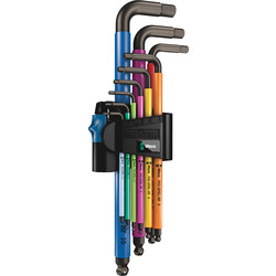 Wera Wera Multicolour Holding Function Hex Key Set 9 Piece - 78200 - from Toolstation
