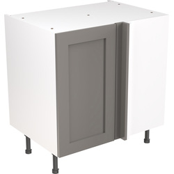 Kitchen Kit / Kitchen Kit Flatpack Shaker Kitchen Cabinet Base Blind Corner Unit Ultra Matt Dust Grey 800mm