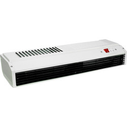 3kW Screen Heater White Powder Coated