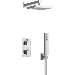 Bristan Cobalt Thermostatic Concealed Diverter Mixer Shower With Fixed Handset