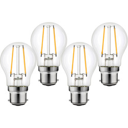 Wessex Electrical Wessex LED Filament Mini Globe Bulb Lamp 1.8W BC 250lm - 78498 - from Toolstation