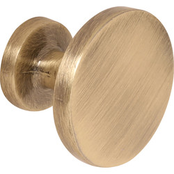 Classic Knob Antique Brass - 78645 - from Toolstation