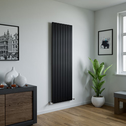 Ximax Oxford Single Designer Radiator 1800 x 595mm 3901Btu Black