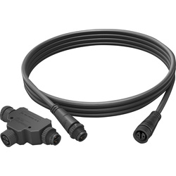 Philips Hue Outdoor Light Extension Cable and T Part 2.5m Black