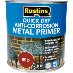 Rustins / Quick Dry Anti Corrosion Metal Primer Red 1L