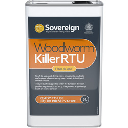 Sovereign Woodworm Killer EradiCare 5L Ready to Use