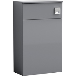 nuie Arno Compact Floor Standing WC Unit Only 500mm Grey