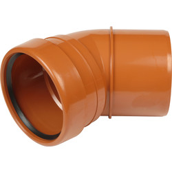 Aquaflow Single Socket Bend 110mm 45° - 79259 - from Toolstation