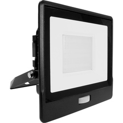 V-TAC / V-TAC IP65 LED PIR Sensor Floodlight with Samsung Chip 50W Black 4000lm Warm white
