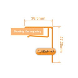 Alukap-XR Sheet End Stop Bar for Axiome Sheets