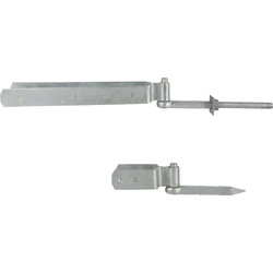 GateMate GateMate Field Gate Double Strap Hinge Set 450mm Galvanised - 79460 - from Toolstation