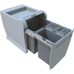 Kitchen Kit Built In Bin 3 Compartments 450mm