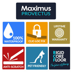 Maximus Provectus Rigid Core Flooring - Dubris