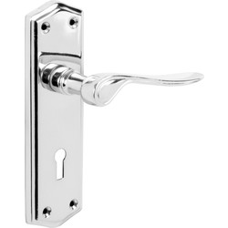 Salvesen Door Handles Lock Polished