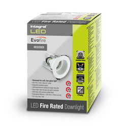 Integral LED Recessed Evofire IP65 Fire Rated Downlight
