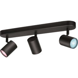 WiZ Smart LED Imageo Adjustable Colour Spotlight Bar 3 Light Black