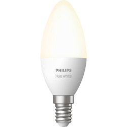 Philips Hue Philips Hue White Bluetooth Lamp E14 - 80141 - from Toolstation