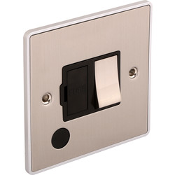 Urban Edge / Urban Edge Brushed Chrome Fuse Spur 13A Switched