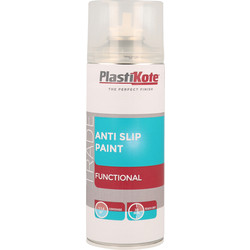 Plastikote Plastikote Anti Slip Spray Paint 400ml Clear - 80464 - from Toolstation