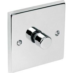 Axiom / Chrome Dimmer Switch 1 Gang 2 Way 400W