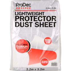 ProDec Prodec Lightweight Non Woven Dust Sheet 3.2m x 3.2m - 81021 - from Toolstation