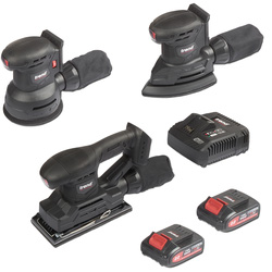 Trend Trend T18S 18V Cordless Sander Triple Pack 2 x 2.0Ah - 81044 - from Toolstation