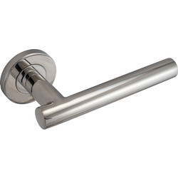 Eclipse Petra Lever On Rose Door Handles Polished - 81054 - from Toolstation