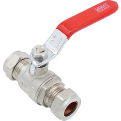 Made4Trade Made4Trade Lever Ball Valve 15mm Red - 81118 - from Toolstation