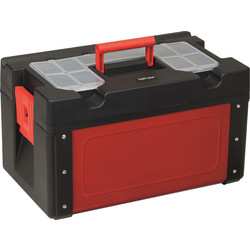 Olympia Olympia Metal-Plastic Toolbox with Lid Organiser and Tote Tray 460mm (18") - 81122 - from Toolstation